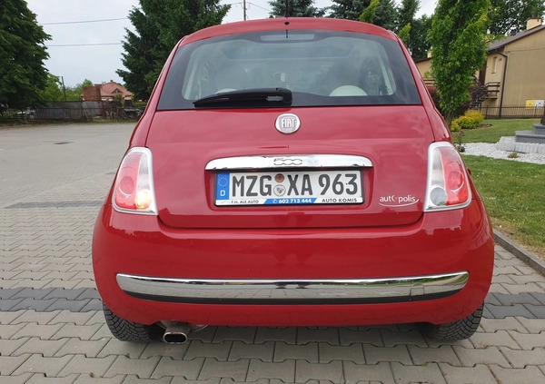 Fiat 500 cena 21900 przebieg: 110759, rok produkcji 2010 z Rzeszów małe 742